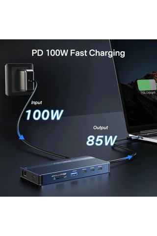 Acasis DS0203 14in1 USB3.1,2xHDMI,Type-C Docking Station