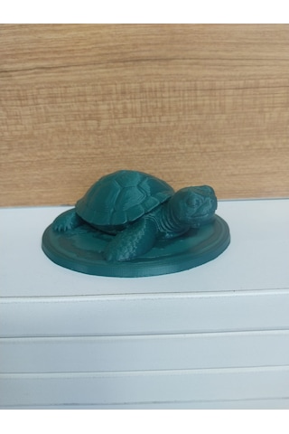 Topçu 3d Baskı Dekoratif Kaplumbağa Figürü / Masaüstü Aksesuar -