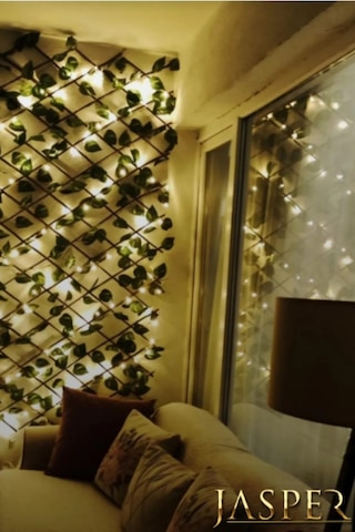 Jasper Yapay Çit Akardiyon 120cmx3m Ve 5 Mt Peri Ledli Sarmaşık Bahçe Dekoru