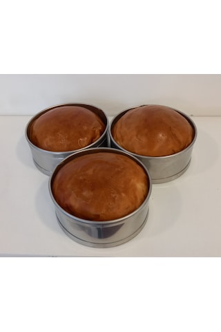 Renuzu Ponçik Ekmek & Hamburger Ekmek Kalıbı 6 Lı Genişlik 8,5cm Derinlik 3,5cm Paslanmaz Krom 304 Metal