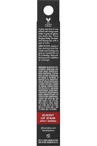 E.l.f. Glossy Lip Stain Uzun Ömürlü Parlak Ruj Rujlar Spicy Sienna 1