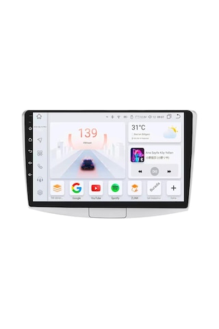 Otolas Volkswagen Passat 2005-2014 Yıl Uyumlu 10 Inç 2 Gb Ram 32 Gb Hafıza Multimedya Carplay Navigasyon Kamera 10"