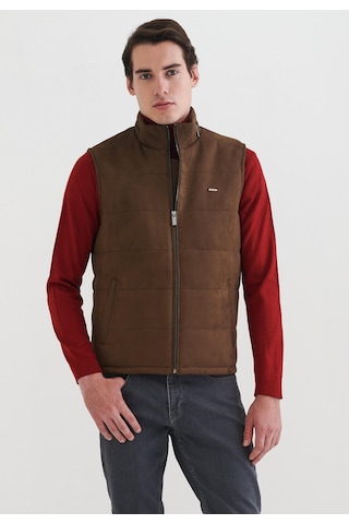 Pierre Cardin Erkek Suni Deri Yelek 001