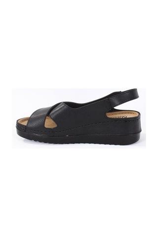 Dagoster Dza37-3031 Siyah Günlük Ortopedik Kadın Sandalet