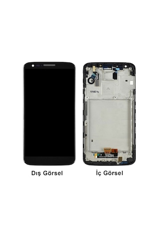 Teknonet Lg G2 Uyumlu Lcd+dokunmatik+çıtalı - Siyah