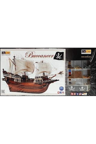 1/100 Buccaneer Yelkenli Tekne Ahşap Maketi, Occre 12002