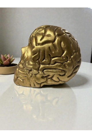 Beyin Figürlü Dekoratif Biblo Modern Tasarım Masa Üstü Obje 15 Cm