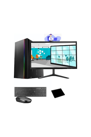 Ramtech WorkForce OF310-155 i3-10100F 16 GB 500 GB HDD + 256 GB SSD R5230 19.5" Free Dos Masaüstü Bilgisayar