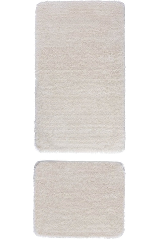 Koza Home Koza Home Segura Peluş Krem Kaydırmaz Taban Banyo Paspası Krem