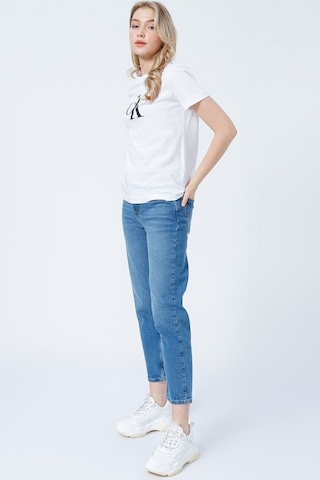 Calvin Klein Kadın Tişört-j20j219142 Beyaz