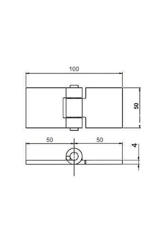 NEKSAN Yaprak Menteşe 5 cm