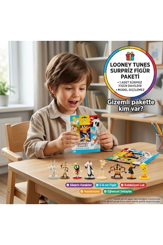 Looney Tunes Sürpriz Figür Paketi 1 Adet Koleksiyonluk Oyuncak Figür 5-6 Cm