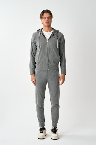 Dechers Tech Fleece Double Face Kapüşonlu Erkek Eşofman Takım E213-7 Antrasit