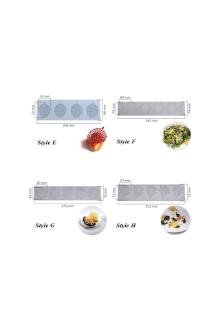 Çikolata Şablonu Pişirme Aleti Fondant Kalıp Pasta Süsleme Kenar Silikon Kalıp Pasta Dantel Kalıbı Stil F