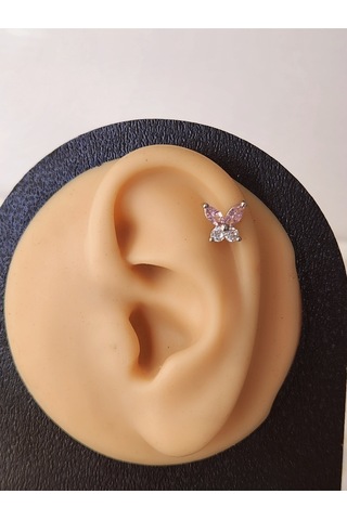 Kelebek Modeltragus Helix Piercing Ear Cuff Kıkırdak Çelik Küpe