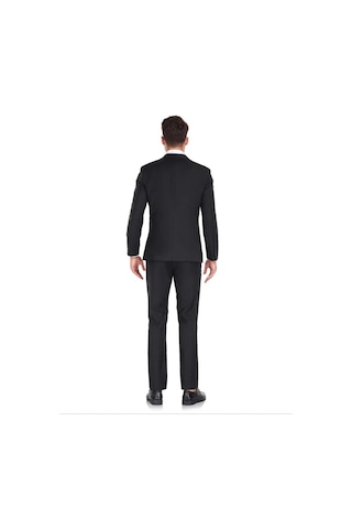Suitmen Erkek Lacivert Silim Fitt Yelekli Takım Elbise Bgl-st04304 Siyah