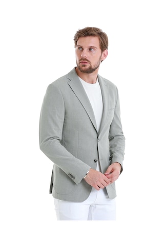 Hatemoğlu Gri Slim Fit Kareli Mono Yaka Klasik Ceket 14293024d001 140 Gri