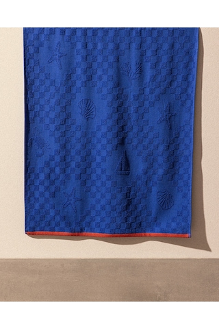 Madame Coco Noe %100 Pamuk Plaj Havlusu - Mavi - 70x150 Cm 8684427310786 Çok Renkli