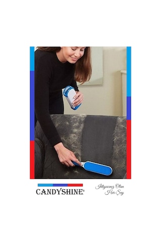 Candyshine 3 Parça Temizlenebilir Tüy Toplama Fırça & Yıkanabilir Rulo Seti
