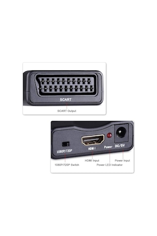 Hdmı To Scart Av Video Çevirici Skart Dönüştürücü Adaptör