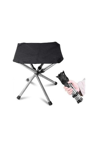 Bloomnest Kamp Sandalyesi Katlanabilir Açık Hava Taburesi - Taşınabilir Trekking Katlanır Tabure - Çelik Çerçeve Kamp Taburesi - Kamp, Açık Hava, Konserler, Balıkçılık, Yürüyüş İçin Altın-siyah Altın - Siyah