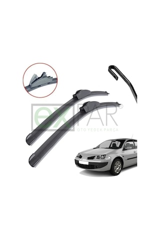 Renault Megane 2 Ön Cam Silecek Süpürgesi Takımı 2003 - 2005 Megan Ön Silecek Renault Megane 2 Ön Cam Silecek Süpürgesi Takımı 2003 - 2005 Megan Ön Silecek