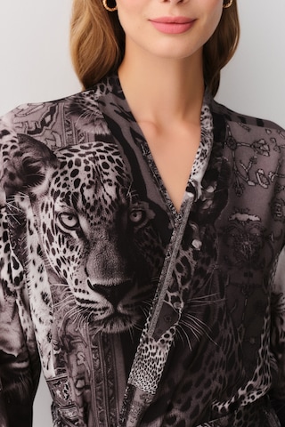 Suwen Rustic Uzun Sabahlık Sh26118615l911 Siyah Desenli