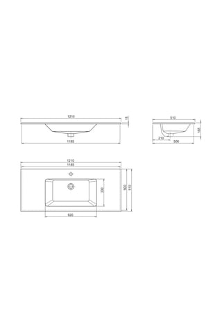 Cerastyle İbiza 121x51 Cm Etajerli Lavabo Tek Hazneli