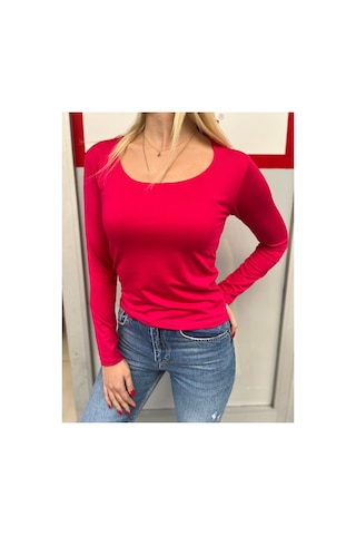 Rouge Basıc Basic Kare Yaka Micro Kumaş Badi Fuşya