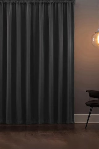 Ayrex Özenev Blackout Işık Geçirmez Fon Perde Füme Pilesiz Ekstraforlu Karartma Güneşlik 100x250 Diğer