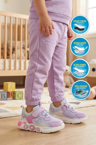 Cool Flash P Lila Cırtlı Işıklı Kız Çocuk Spor Ayakkabı Cool Flash P Lila Cırtlı Işıklı Kız Çocuk Spor Ayakkabı