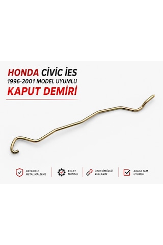 Honda Civic İes 1996-2001 Model Uyumlu Kaput Demiri 0