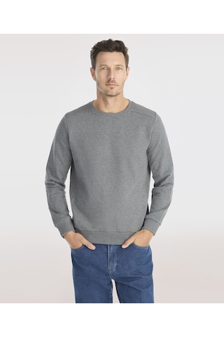 Yargıcı Triko Detaylı Sweatshirt 25yesw9001x 059 Gri