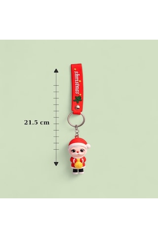 Yılbaşı Silikon Noel Baba Anahtarlık 1 Adet