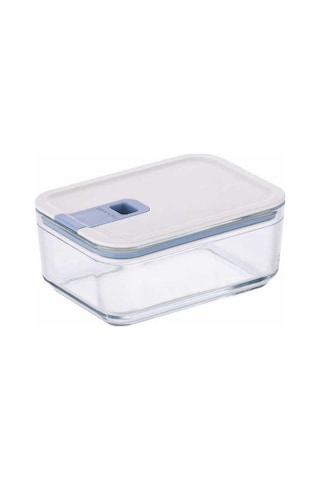 Neoflam Perfect Seal Dikdörtgen Cam Saklama Kabı 1100 ML Beyaz