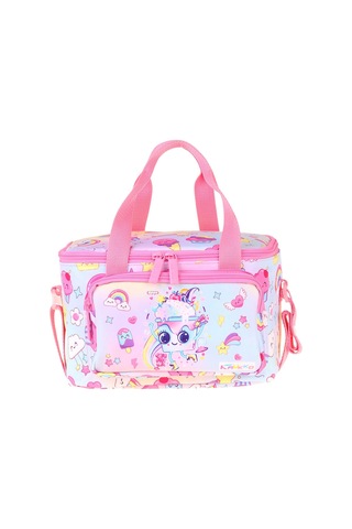 Kaukko Kids İki Bölmeli Thermo Okul Beslenme Çantası - Dondurma Desenli Pembe Renk Kız Çocuk - L5284 Pembe - Turkuaz