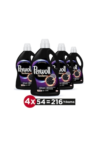 Perwoll Siyah Renkliler için Sıvı Çamaşır Deterjanı 54 Yıkama 4 x 2.97 L