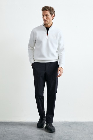 Lufian Chase Erkek Sweatshirt Kırık Beyaz Kırık Beyaz 112030213100510