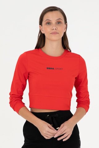 U.S. Polo Assn. Kadın Kırmızı Bisiklet Yaka Sweatshirt 50291461-VR030