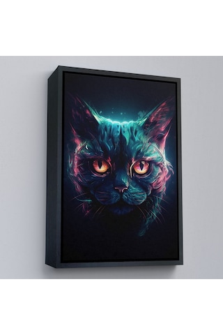 Miyrem^ Canvas Serie Savaşçı Kedi Tablosu-7900