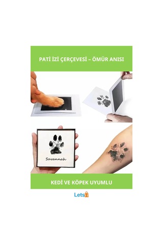 Kedi Köpek Pati İzi Fotoğraf Çerçevesi Seti Toksik Olmayan Mürekkepsiz Baskı Kiti