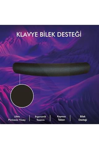 MP03 - Memory Klavye Bilek Destek Pedi Yumuşak, Ergonomik
