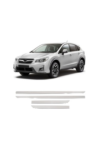 Subaru Xv Uyumlu 2012-2017 Krom Yan Kapı Çıtası 4 Parça Paslanmaz Çelik