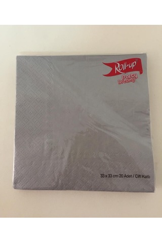 Roll-Up Party Dreams Silver Peçete 20'li 33 x 33 CM