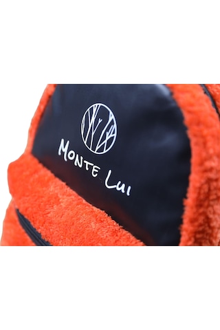 Monte Lui Mnt3637 Peluş Sırt Çantası Turuncu Siyah