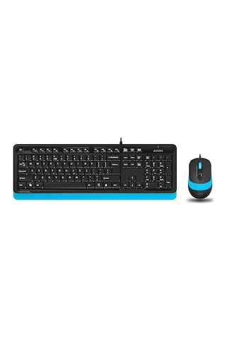 A4 Tech F1010 Q Usb Mavi Fn-Mm Klv+Optik Mouse Set