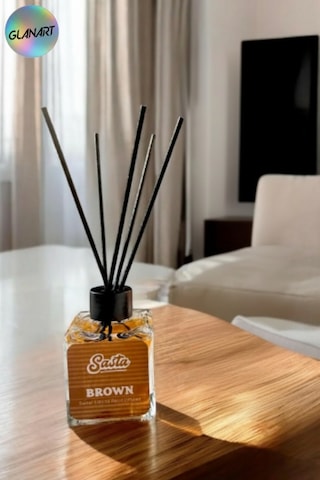 Sasta 100 Ml Saten Çubuklu Bambu Ortam Kokusu Salon Brown Odunsu