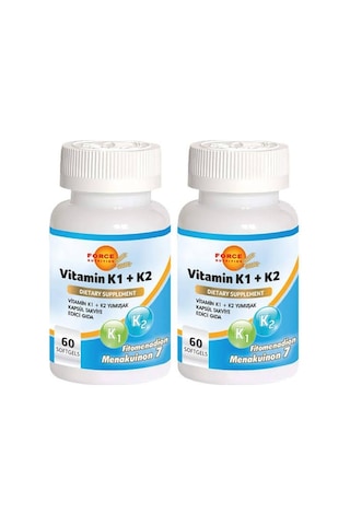 Force Nutrition Vitamin K1 K2 2 Adet 60 Softgel 05-202