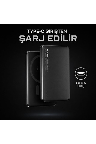 Lexroo Hp-ap06 Armor Series 5.000 Mah Kablosuz Powerbank - Qualcomm Quick Charge 3.0 & Type-c Çok Renkli