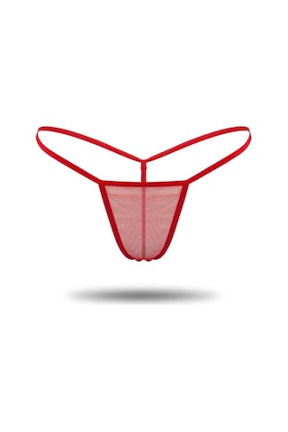 Kırmızı Tül Tanga Kırmızı